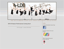 Tablet Screenshot of louisianadeltaballet.com